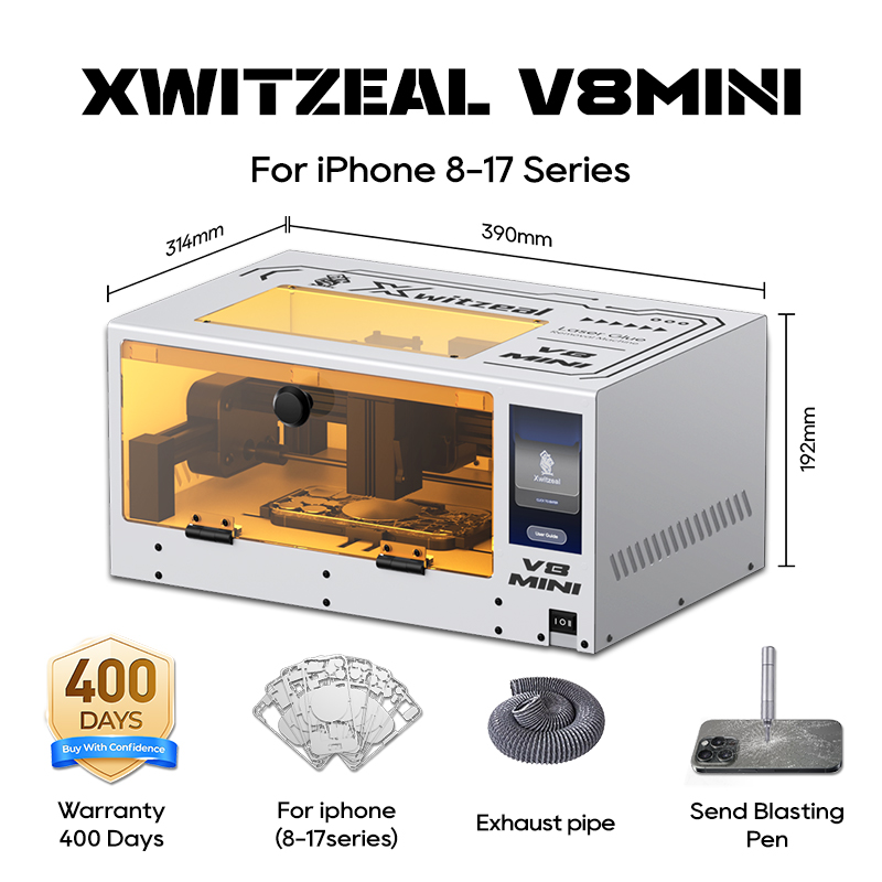 Electronics Repair Shops - Xwitzeal® V8 MINI Laser Glue Removal